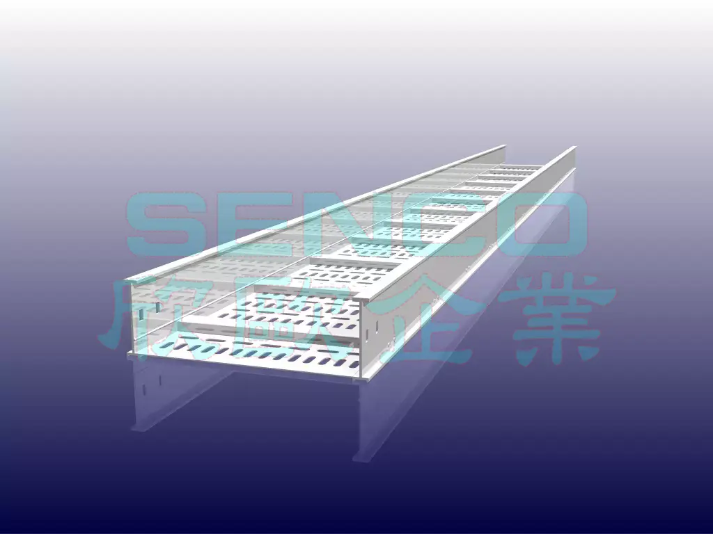 鋁製梯型線槽附沖孔底板